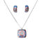 Classic Colorful Pendant Set-Sky-Maroon-PS04