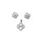 Clover Shape Pearl Shine Pendant Set - PS14