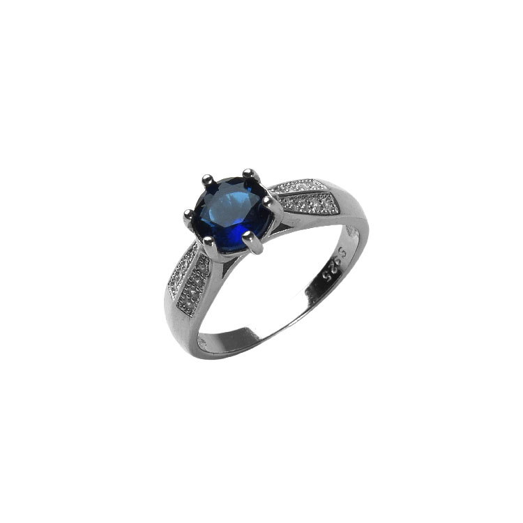 Blue Sapphire Diamond Ring - RG11