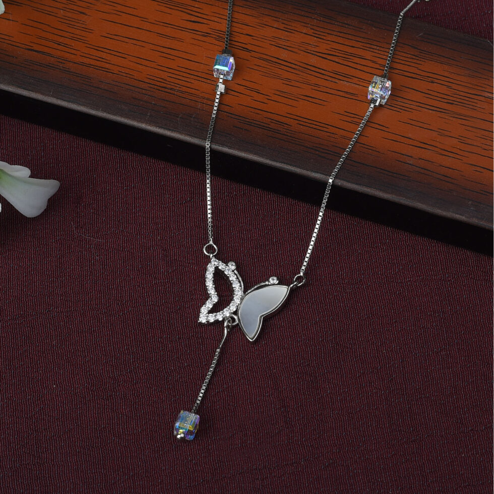 ButterFly diamond mop neckless-NP21