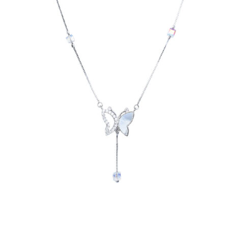 ButterFly diamond mop neckless-NP21