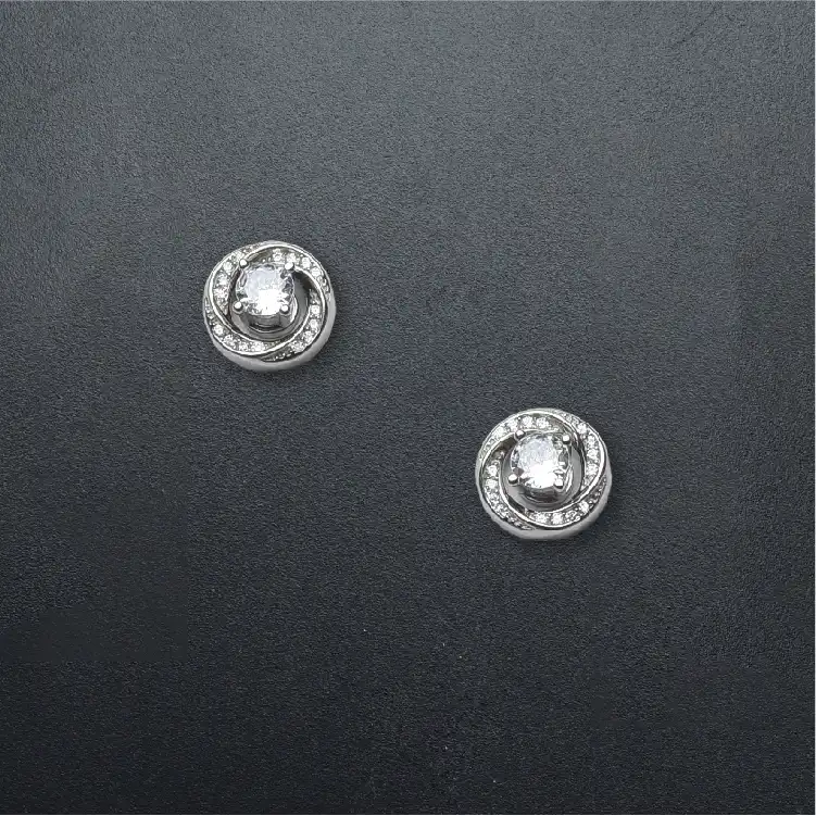 Minimalist Halo Stud Earrings-ER48