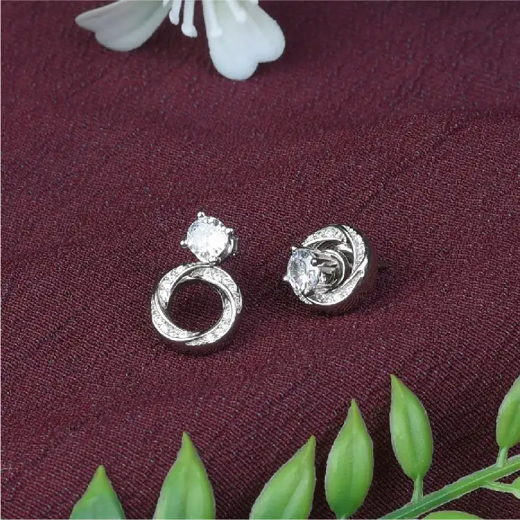 Minimalist Halo Stud Earrings-ER48