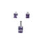 PURPLE Rectangle Pendant set-PS27