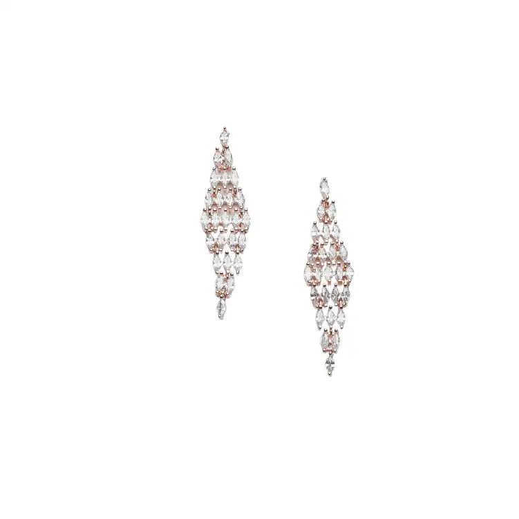 Rose Gold bridal jhumka-ER46