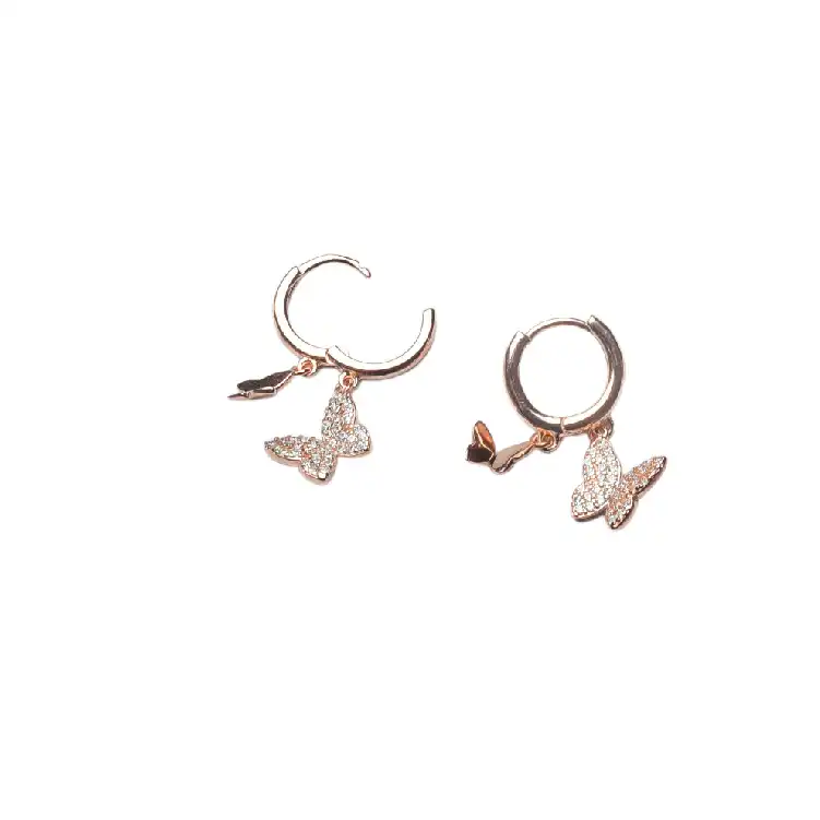 Rose Gold butterFly bali-ER53