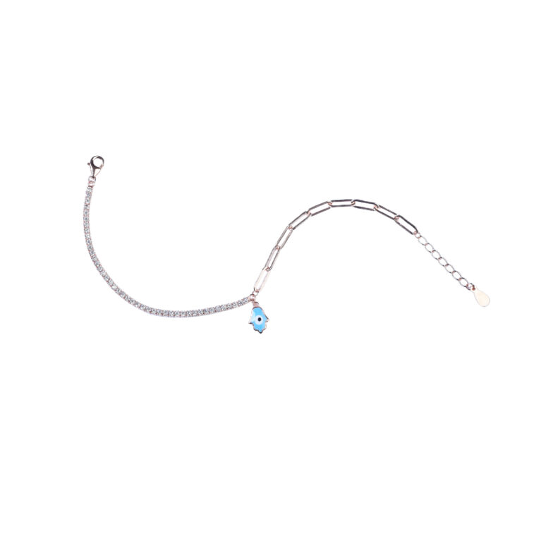 Rose Gold evil eye bracelet-BR19