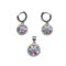 Round multi color pendent set-PS31