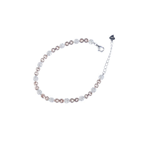 Sterling silver diamond bracelet-BR13