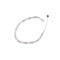 Sterling silver diamond bracelet-BR13