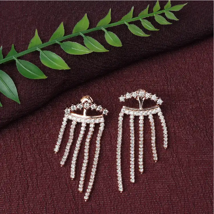 Stunning Rose Gold earrings-ER42