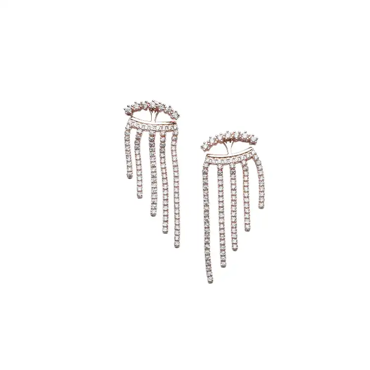 Stunning Rose Gold earrings-ER42