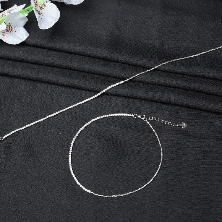 timeless silver anklet pair-Ank05